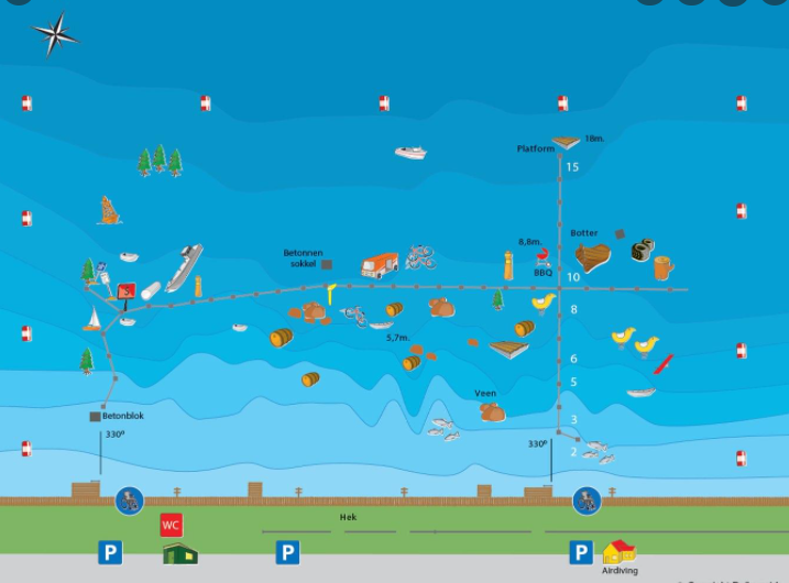 Map for Vinkeveense plassen eiland 8